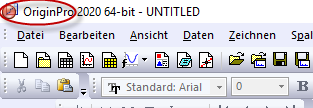 OriginPro title bar.png