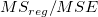 MS_{reg} / MSE