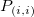 P_{(i,i)}\!