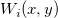 W_i(x, y)