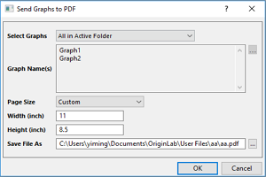 Send Graphs to PDF