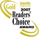 2007 Reacher's Choice Gold Award from Scientific Computing